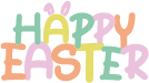 Sticker op rol - Happy Easter